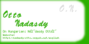 otto nadasdy business card